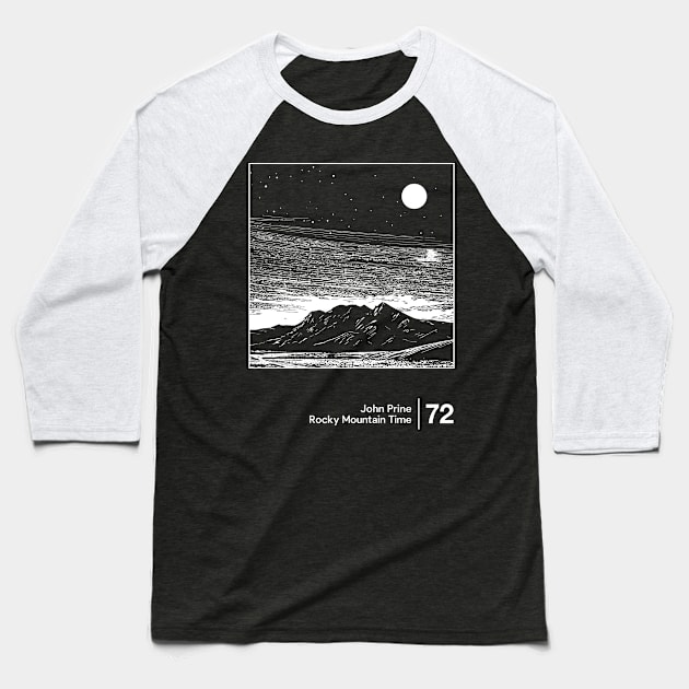 Rocky Mountain Time / Minimal Style Graphic Artwork Baseball T-Shirt by saudade